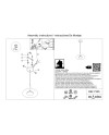 ORION * COLGANTE LED NEGRO/CUERO  1L*8W 3000K